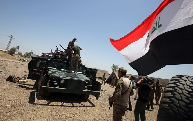 Het Iraakse leger bereidt zich voor op een militaire operatie in Fallujah.