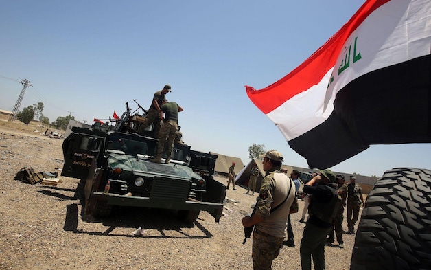 Het Iraakse leger bereidt zich voor op een militaire operatie in Fallujah.