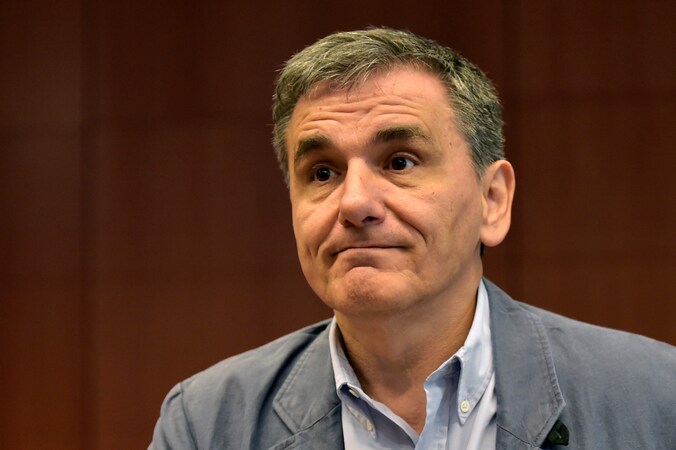 Grieks minister van Financiën Euclides Tsakalotos.