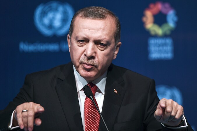 De Turkse president Erdogan.