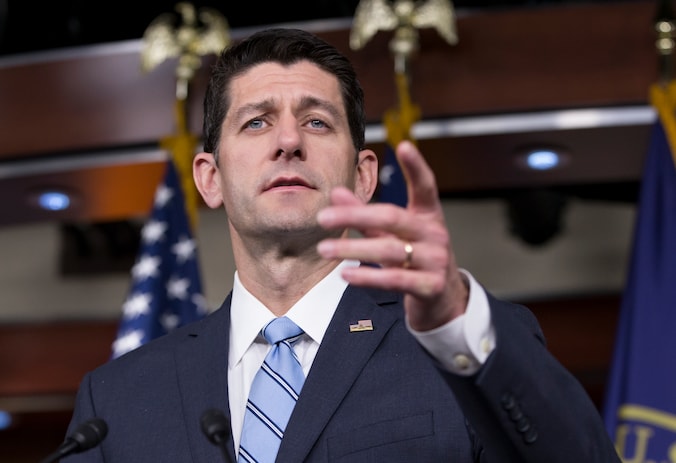 Paul Ryan, voorzitter van het Huis van Afgevaardigden.