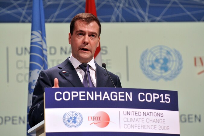 Russisch regeringsleider Dmitri Medvedev.