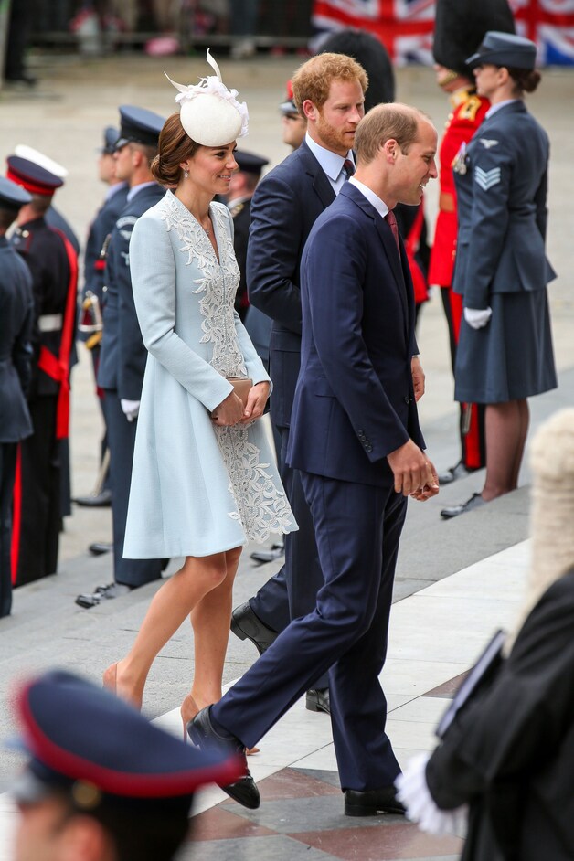 Kroonprins William, zijn vrouw Kate en broer Harry.
