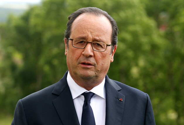 De Franse president François Hollande.