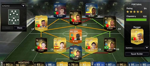 Een 'Ultimate Team'-opstelling