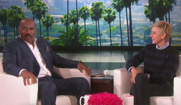 Steve Harvey en Ellen DeGeneres