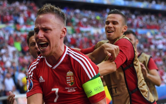 Deze Balázs Dzsudzsák (ex-PSV, nu Bursaspor, red.) is bij Hongarije dé sterke man