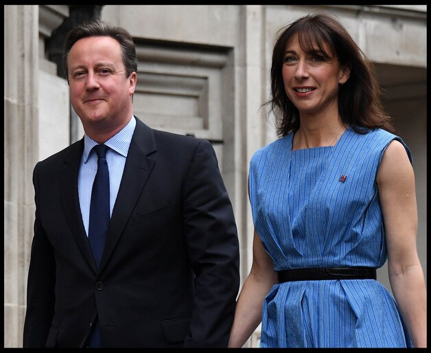 David Cameron en zijn vrouw Samantha brachten gisteren hun stem uit in Londen.