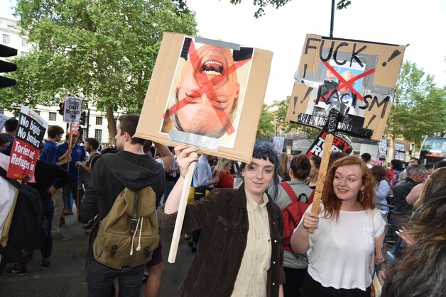 Na de uitslag van het referendum kwamen heel wat linkse Britten op straat om te protesteren tegen de Brexit.