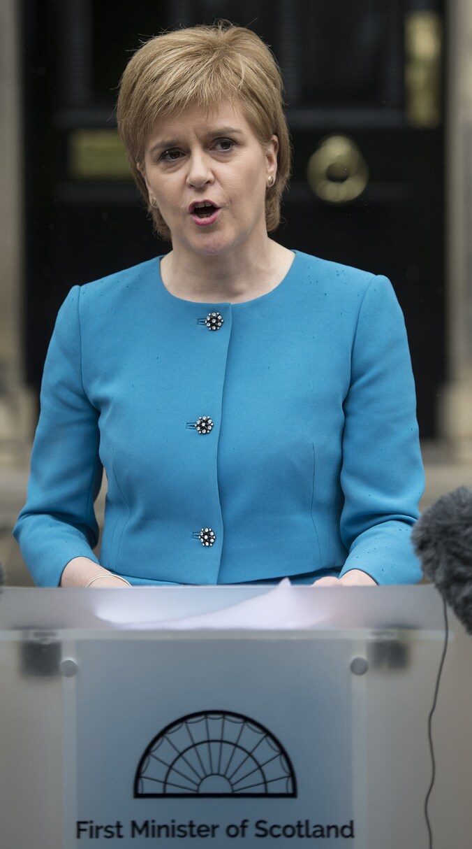 De Schotse premier Nicola Sturgeon.