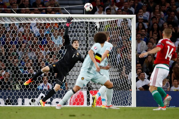 Courtois werd een paar keer op de proef gesteld, maar moest geen wereldsaves verrichten
