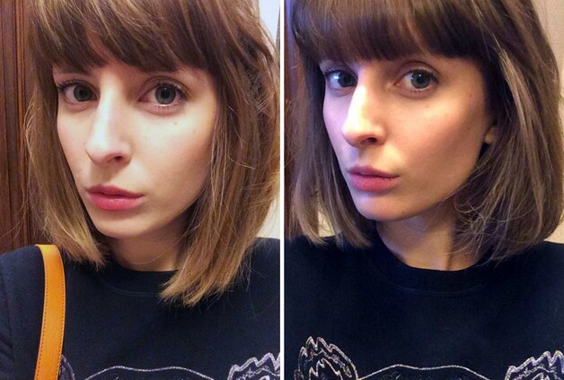 Links: voor / Rechts: na