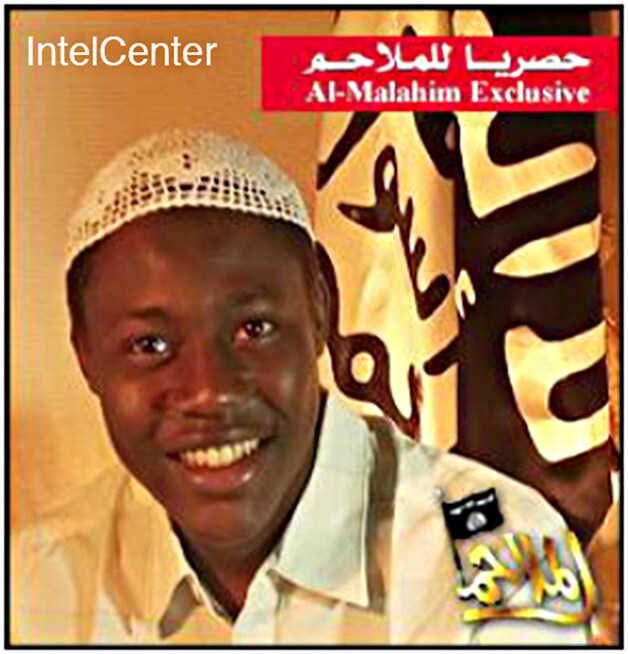 Het private Amerikaanse onderzoeksinstituut met betrekking tot terreurorganisaties Intelcenter kreeg een foto in handen van de Nigeriaanse dader.