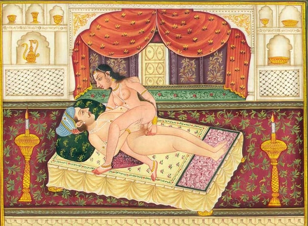 Een 19de eeuwse illustratie uit de Kamasutra