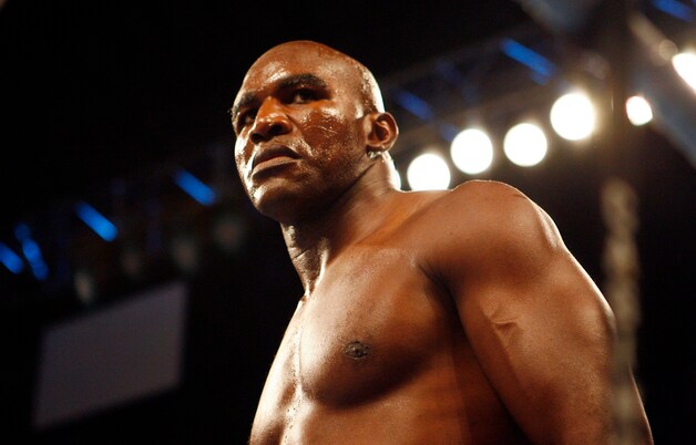 Evander Holyfield, toen hij nog in topvorm verkeerde.