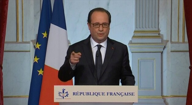 De Franse president Hollande.