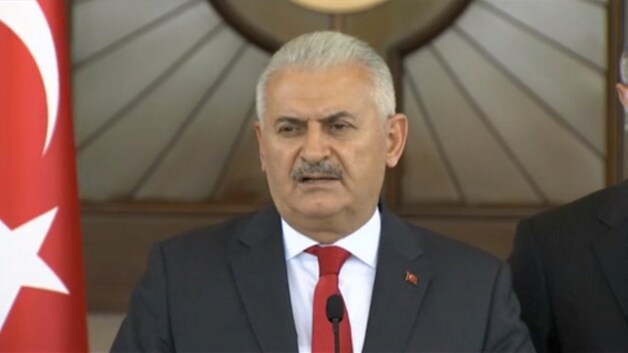 De Turkse eerste minister Binali Yildirim.