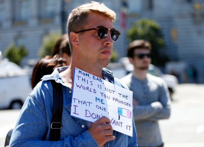 Ook in San Francisco wordt meegerouwd voor de slachtoffers in Nice.