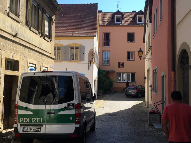 Politie in Ochsenfurt.