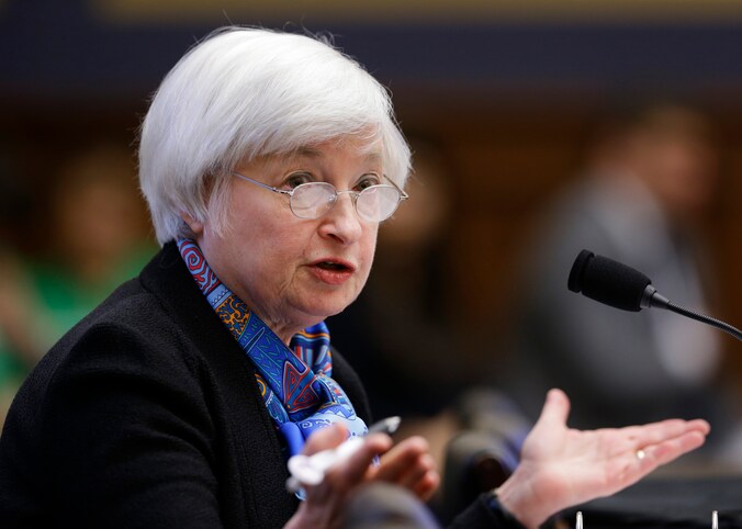 Fed-voorzitter Janet Yellen.