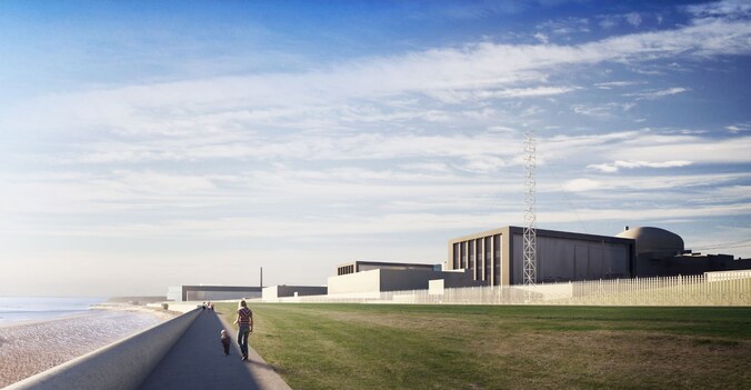 Een schets van hoe de kerncentrale eruit zou moeten gaan zien.
