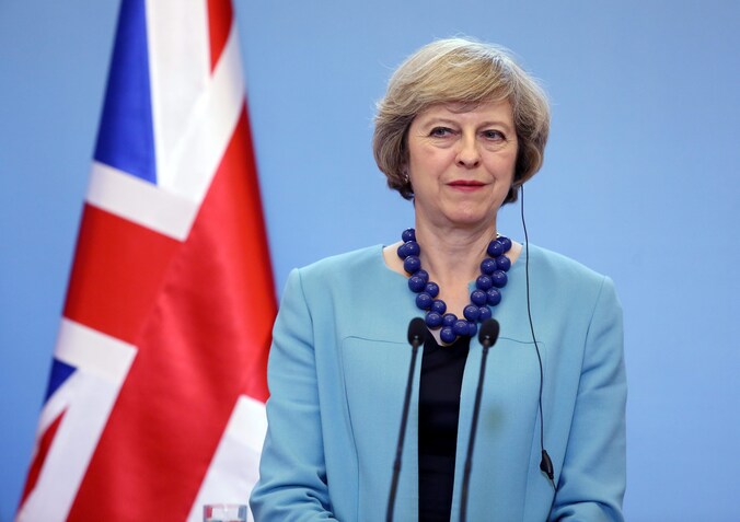 De nieuwe Britse premier Theresa May.