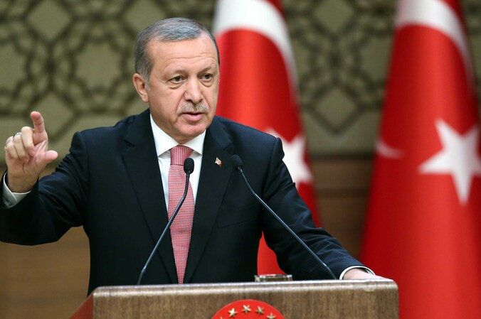 De Turkse president Recep Tayyip Erdogan.