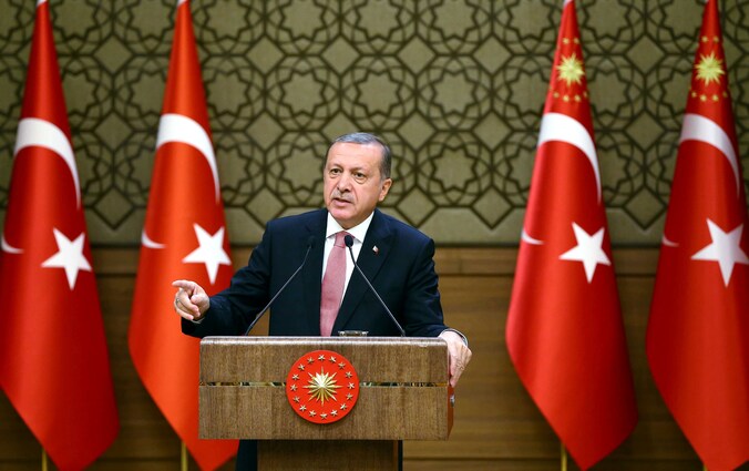 De Turkse president Erdogan.