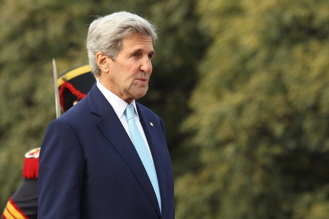 De Amerikaanse minister van Buitenlandse Zaken John Kerry.