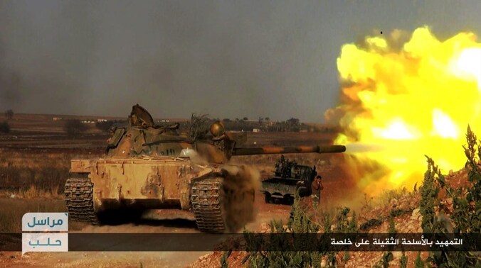 Een tank in Aleppo. Foto ter illustratie.