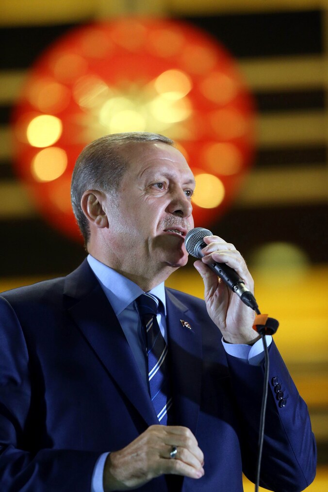 De Turkse president Erdogan.