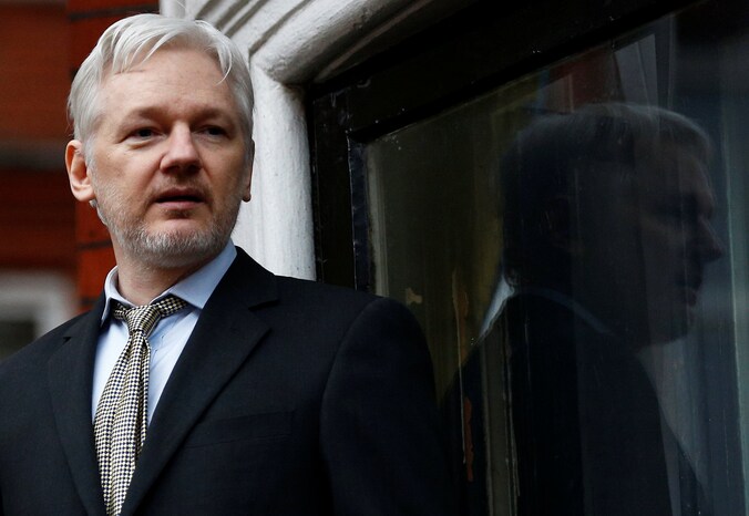 De oprichter van Wikileaks Julian Assange.