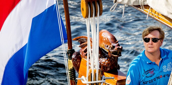 Koning Willem-Alexander op de Groene Draeck.