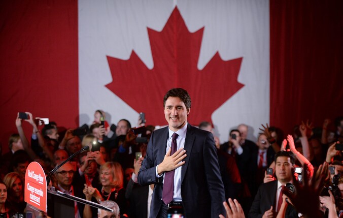 De liberale kopman Justin Trudeau.