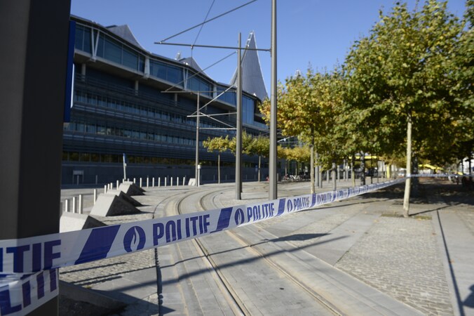 Op 27 oktober was er eveneens een bommelding in het Antwerpse justitiepaleis (foto). Michel P. uit Retie staat terecht voor een bommelding die hij deed op 12 februari.
