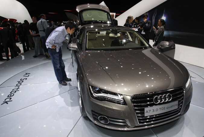 De Audi A7.