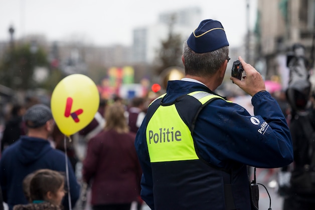 Verhoogd politietoezicht bij de intrede van de Sint vandaag in Antwerpen.