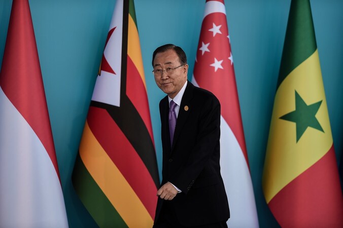 Secretaris-generaal Ban Ki-moon van de Verenigde Naties