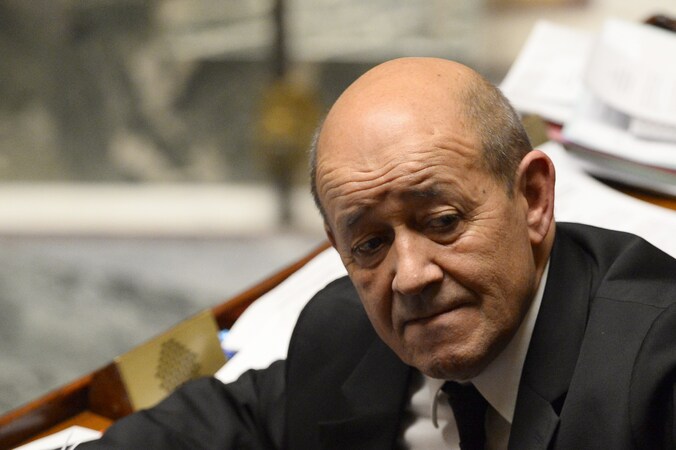 De Franse defensieminister Jean-Yves Le Drian.