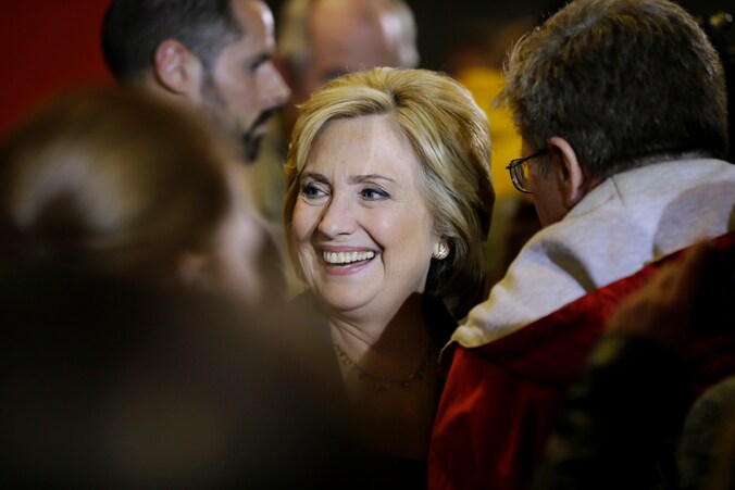 De Democratische presidentskandidate Hillary Clinton.