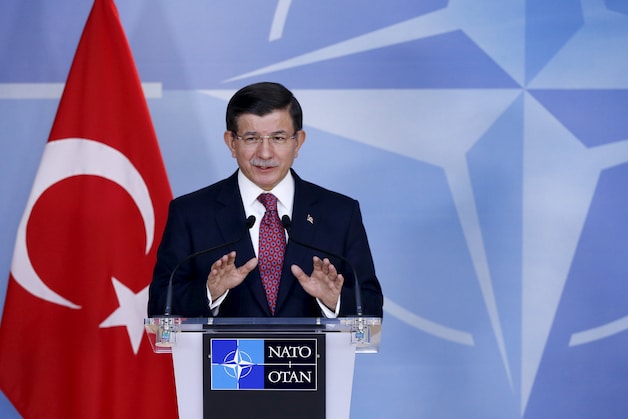 De Turkse premier Ahmet Davutoglu.