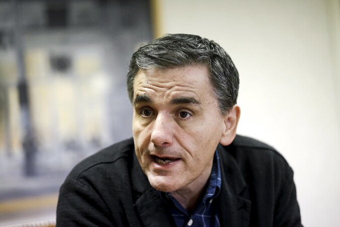 De Griekse minister van Financiën Euclid Tsakalotos.