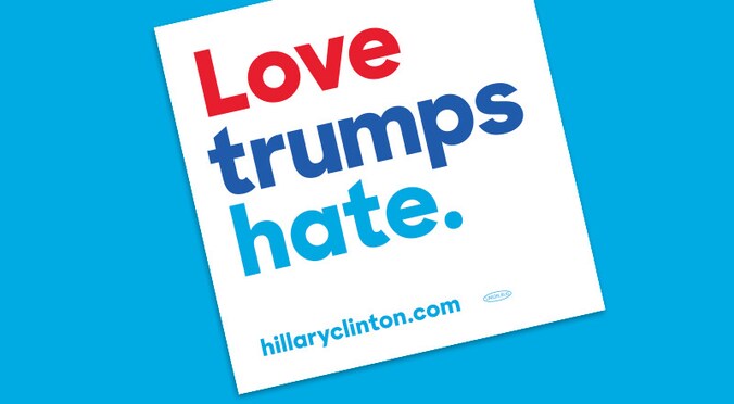 Hillary's bumpersticker.
