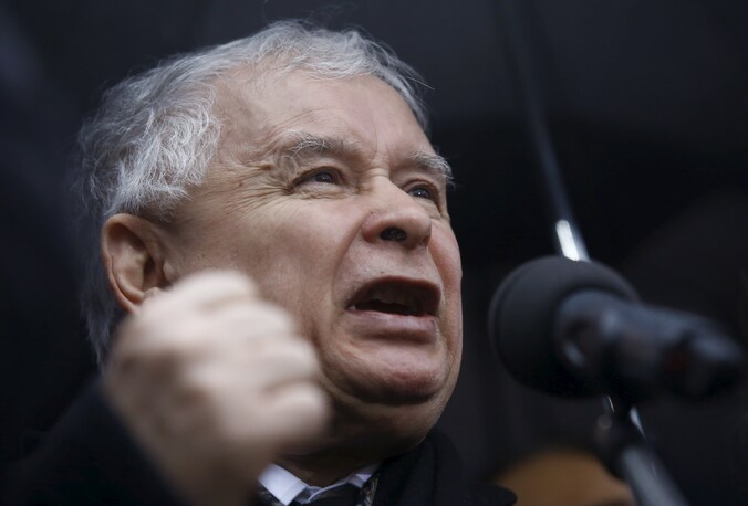 Jaroslaw Kaczynski, leider van de Poolse conservatieven.