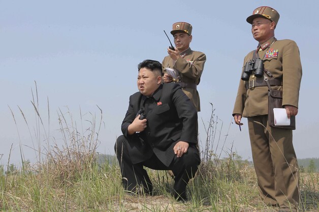 De Noord-Koreaanse leider Kim Jong Un.