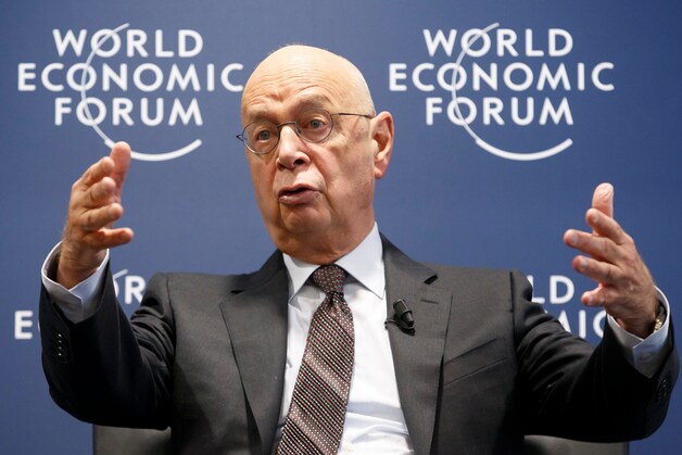 Klaus Schwab, voorzitter van het World Economic Forum.