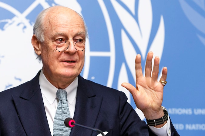 Speciaal VN-gezant Staffan de Mistura.