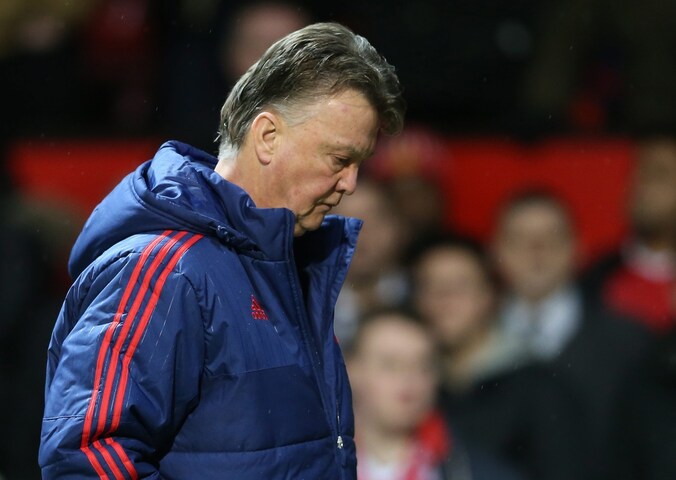 Louis van Gaal na de nederlaag tegen Southampton.