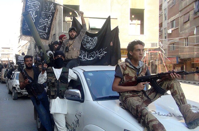 Strijders van al-Nusra, tak van al-Qaida in Syrië.