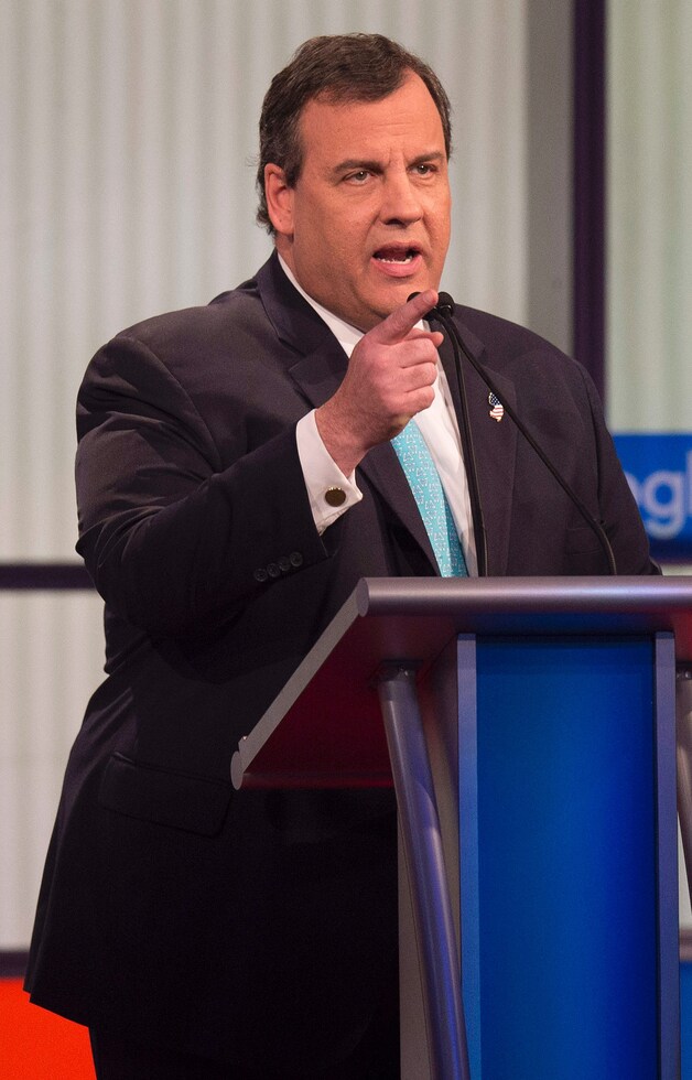 Concurrerend Republikeins presidentskandidaat Chris Christie.